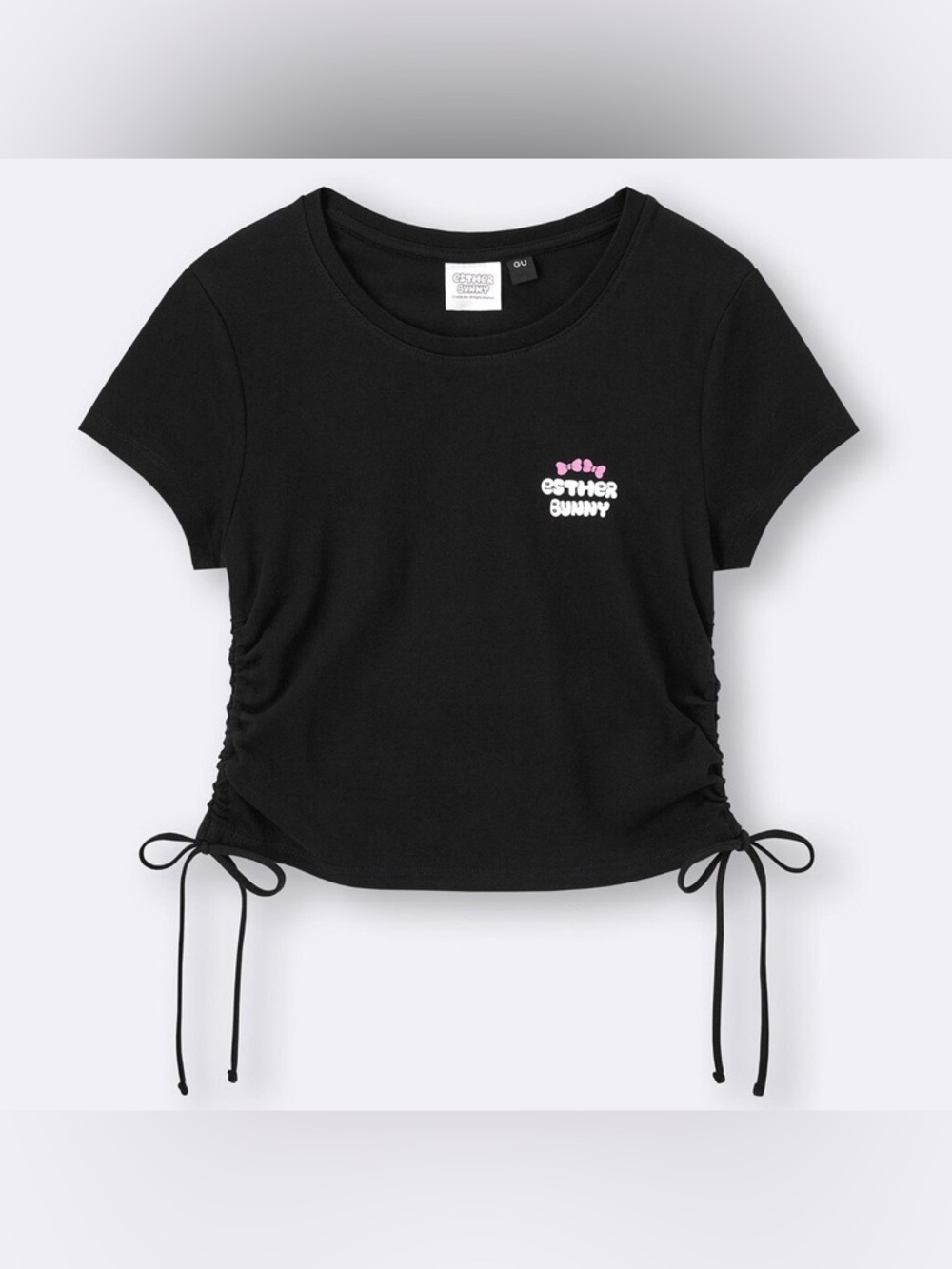 NEW GU x Esther Bunny Ruched T-Shirt by Esther Bunny Size Small Kawaii